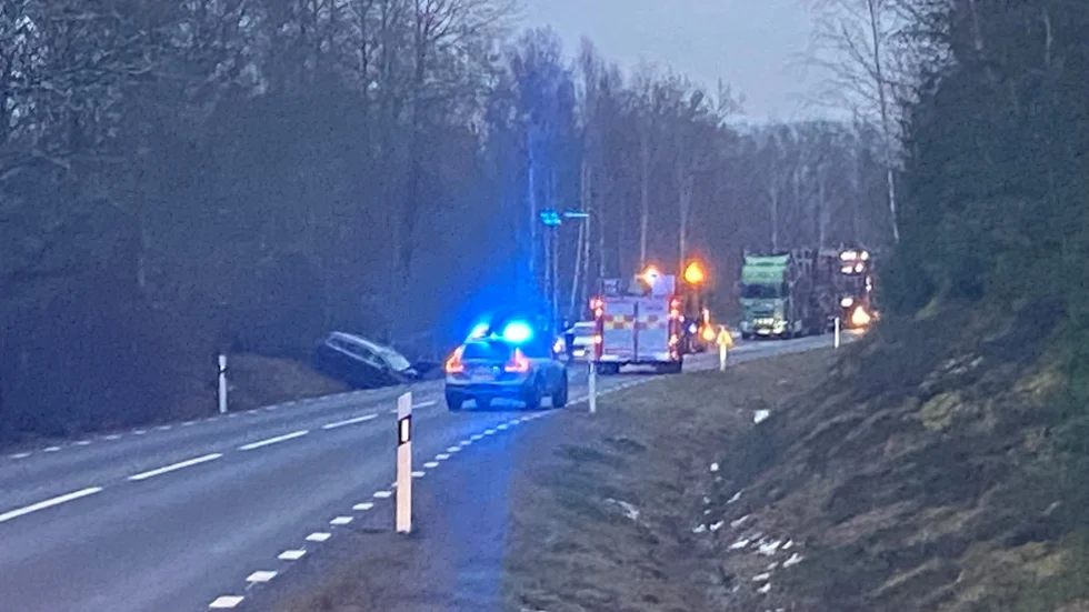 Olycka mellan Vena och Hultsfred.