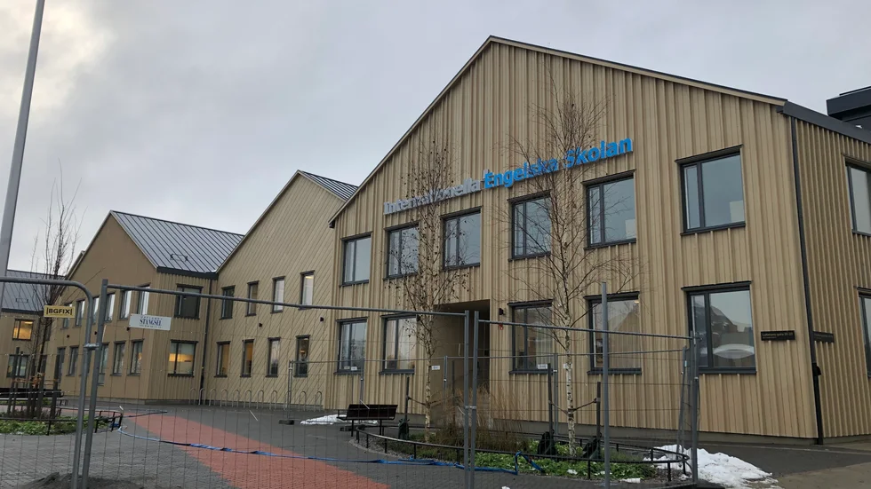 Den nybyggda Engelska skolan i Sigtuna.