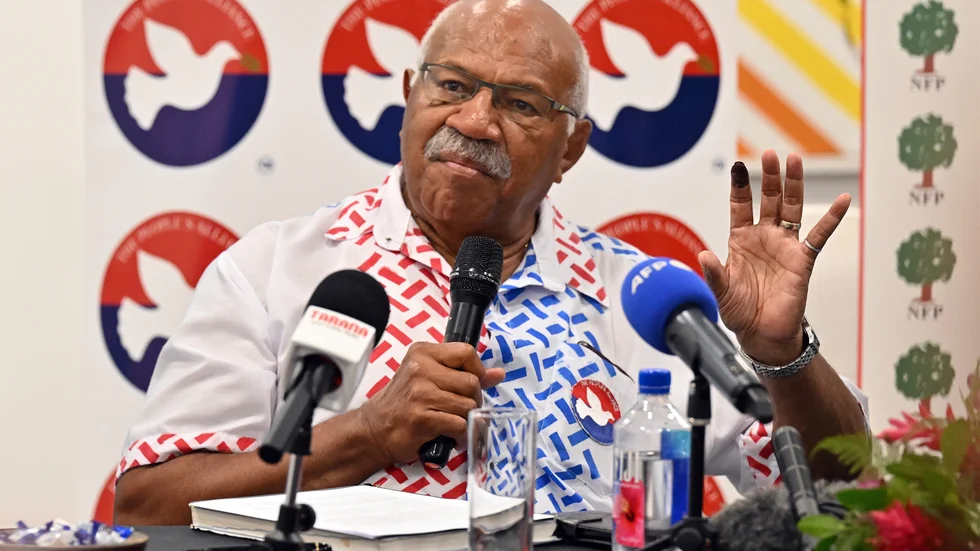 Fijis nygamle premiärminister Sitiveni Rabuka. Arkivbild.