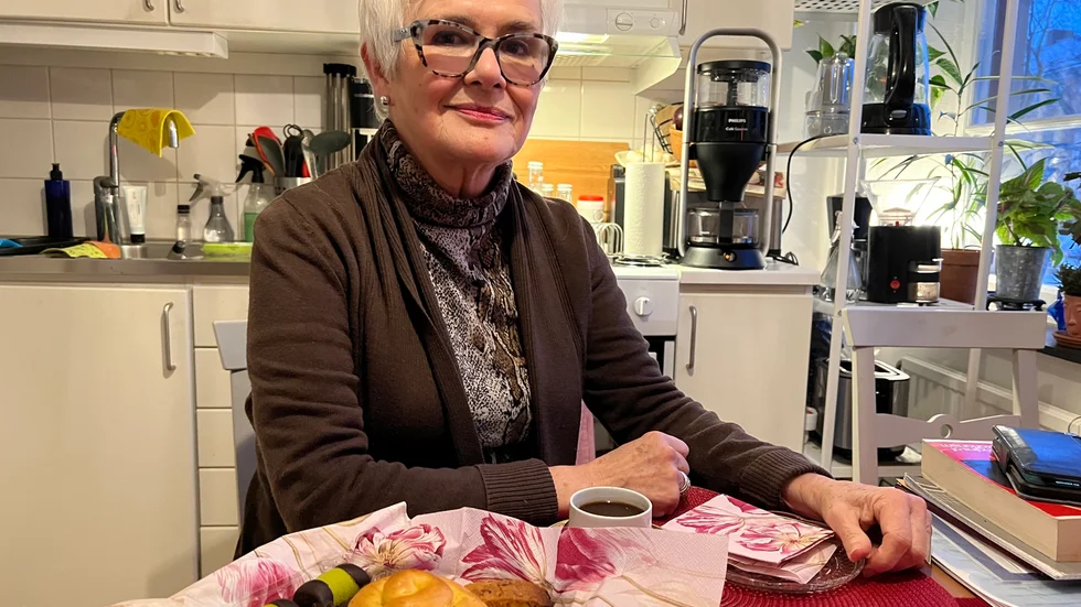 Agneta är generös med både fikat hon bjuder på och de erfarenheter hon delar med sig av. 