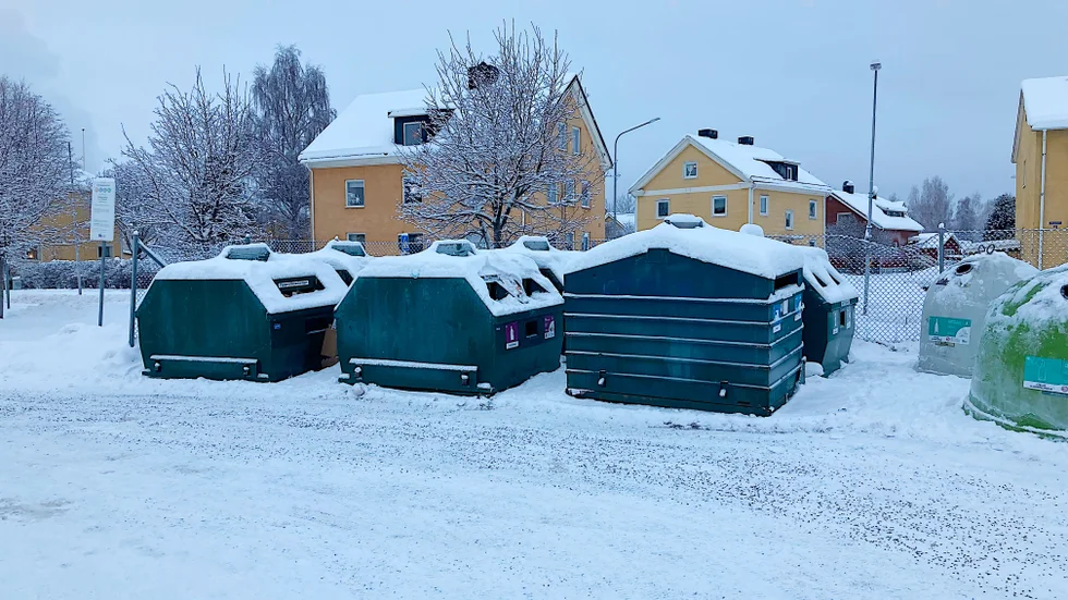 Den här återvinningsstationen kommer Bodens kommun ha eget ansvar för 2024.