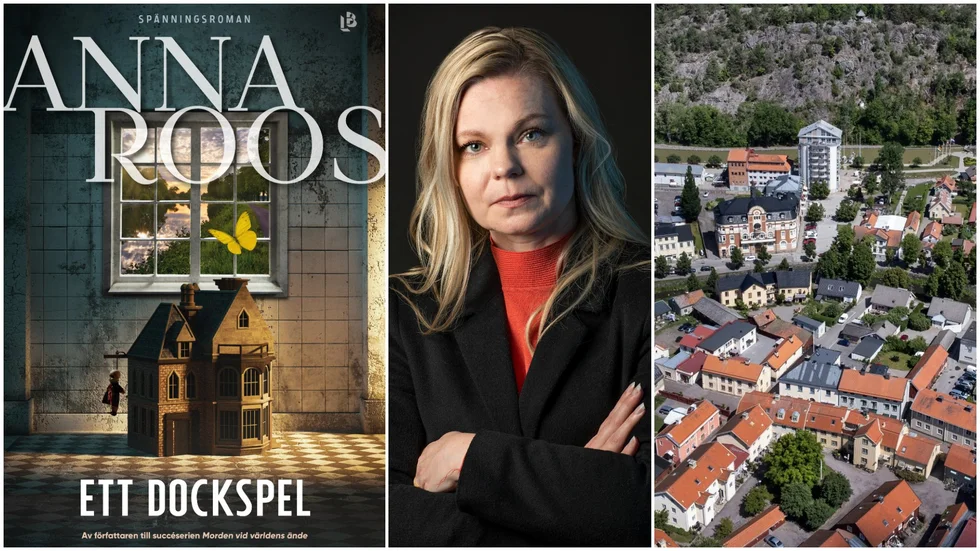 Anna Roos har skrivit spänningsromanen Ett dockspel som utspelar sig i Söderköping.
