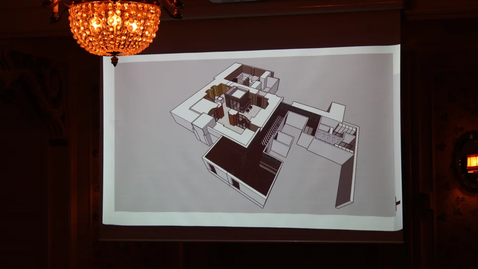 Skisserna över hotellets nya spa-avdelning visar bland annat omklädningsrum, behandlingsrum, ett rum med IR-stolar, ångbastu, torrbastu, upplevelseduschar, en isfontän, en varm källa och bubbelpool.