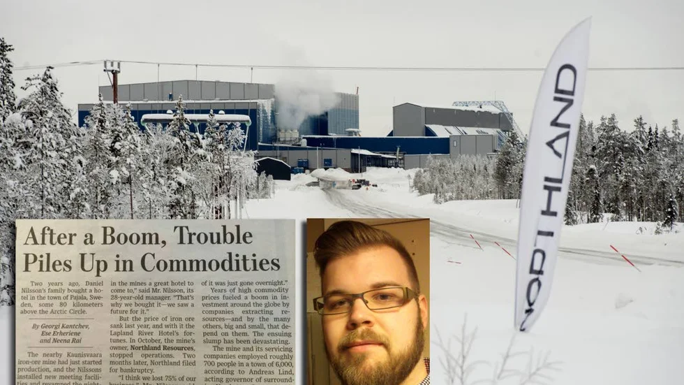 Nyhet. Hotellägaren Daniel Nilsson hamnade på förstasidan av Wall Street Journal. Den gigantiska finanstidningen skriver om följderna av Northlands krasch.