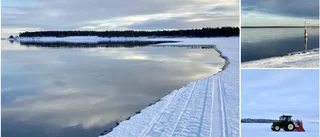Hallå där – var tog isen vägen? • Öppet vatten så långt ögat når i skärgården • Svallar och bryter sönder