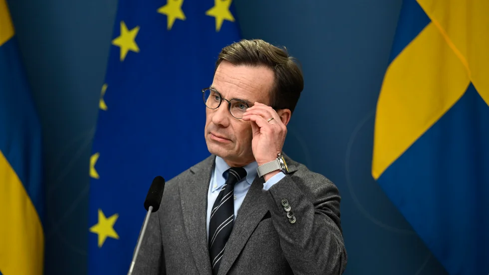 Statsminister Ulf Kristersson (M) ser mycket allvarligt på hoten mot Sverige.