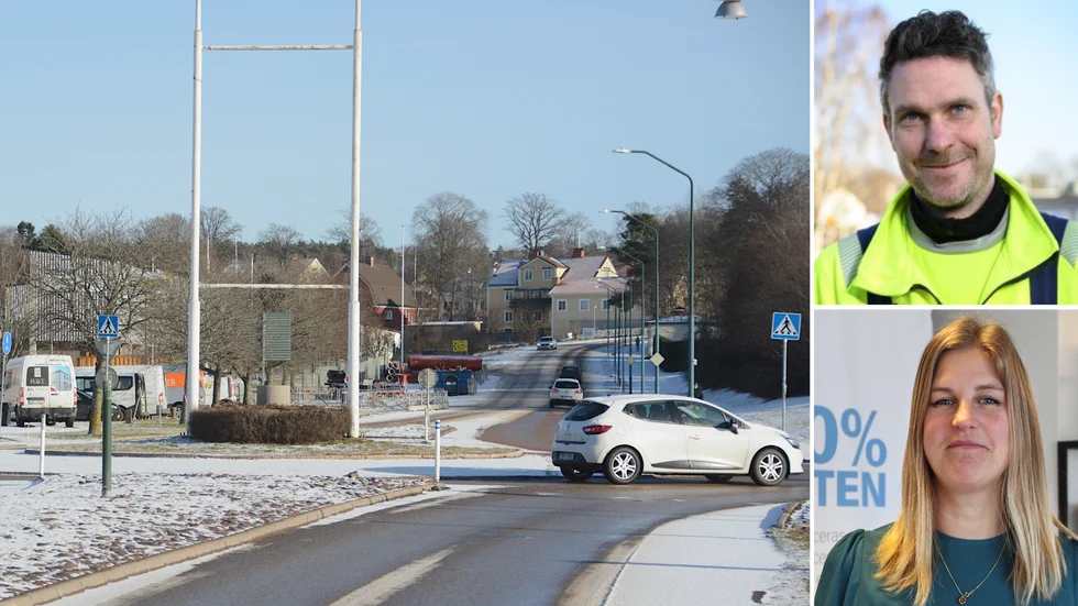 Flera större projekt pågår och planeras för att byta ut gamla VA-ledningar. Under våren påverkas trafiken i Vimmeby. "Jag hoppas alla kommuninvånare accepterar att vi är där och håller på", säger projektledare Ola Lindband. På bild även VA-chef Emma Jonsson.
