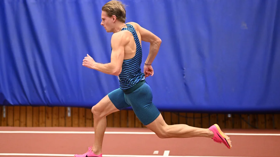 Carl Bengtström satte årsbästa på 400 meter i Torun, Polen. Arkivbild.