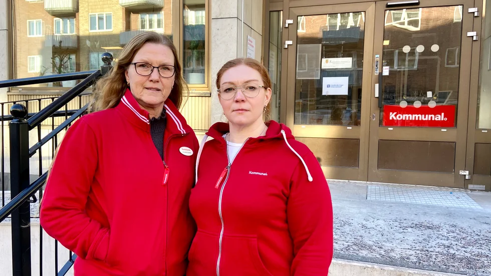 Annette Karlsen, facklig företrädare, och Fredrika Ryngberg, ordförande för Kommunal sektion Nordväst, tycker det är märkligt att kommunen inte lyckats omplacera någon av de 50 berörda personerna.