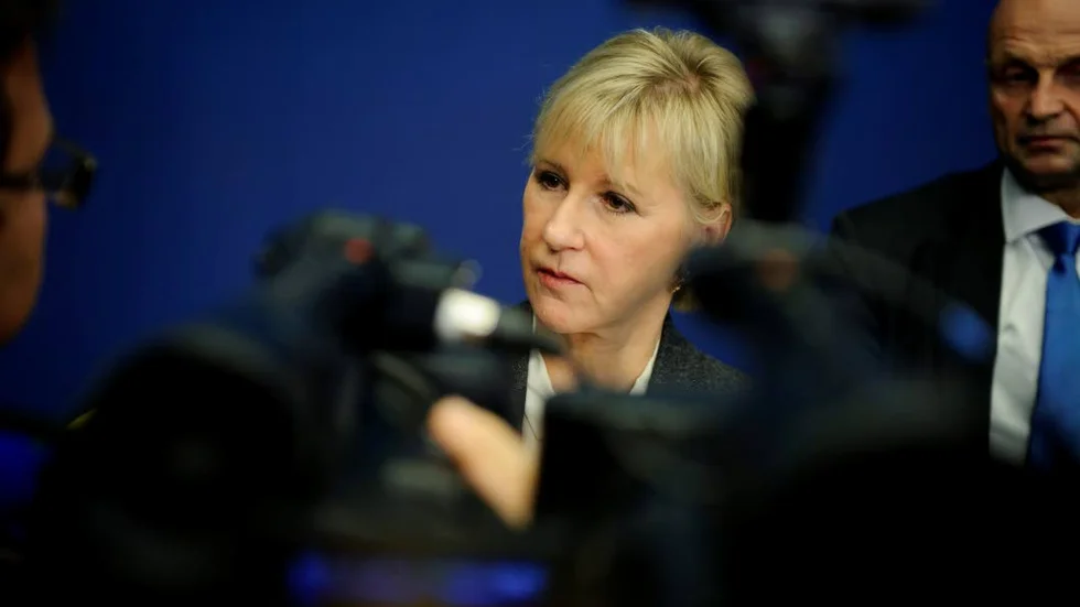 Erkänt. 30/10; Margot Wallström (S) efter erkännandet.