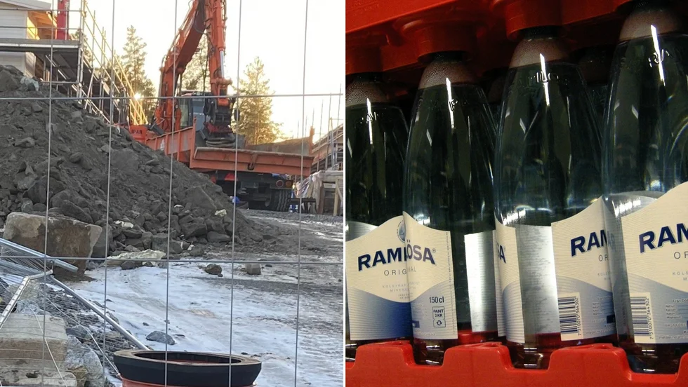 Stölden av bland annat mineralvatten i backar begicks på ett bygge på Tosterön (genrebilder).