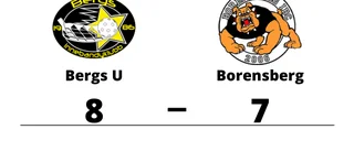Borensberg förlorade borta mot Bergs U
