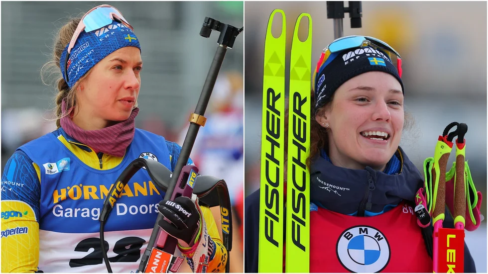 Anna Magnusson och Hanna Öberg nådde framskjutna placeringar i masstarten i Ruhpolding, men Linn Persson var bästa svenska. (Arkivbild)