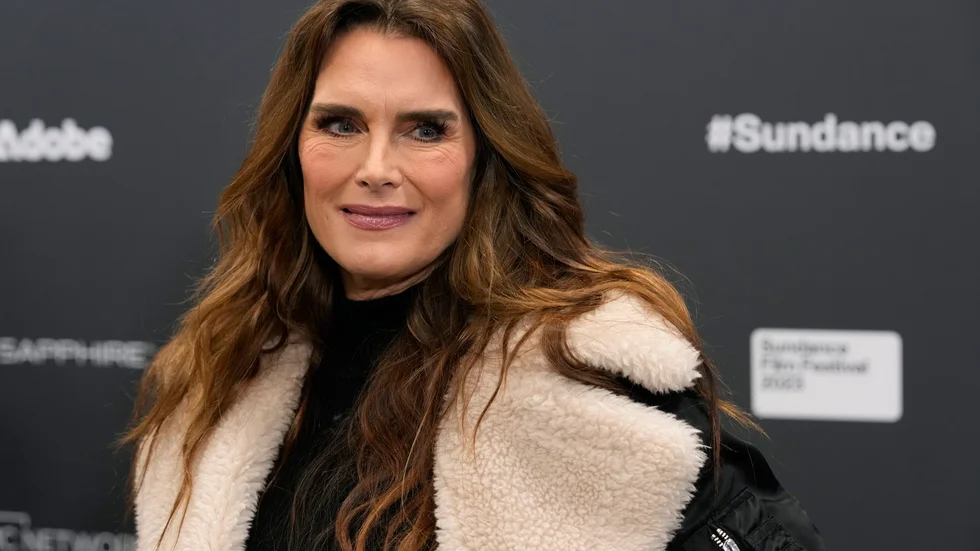 Brooke Shields vid premiärvisningen av dokumentären om henne "Pretty baby: Brooke Shields" under Sundancefestivalen.