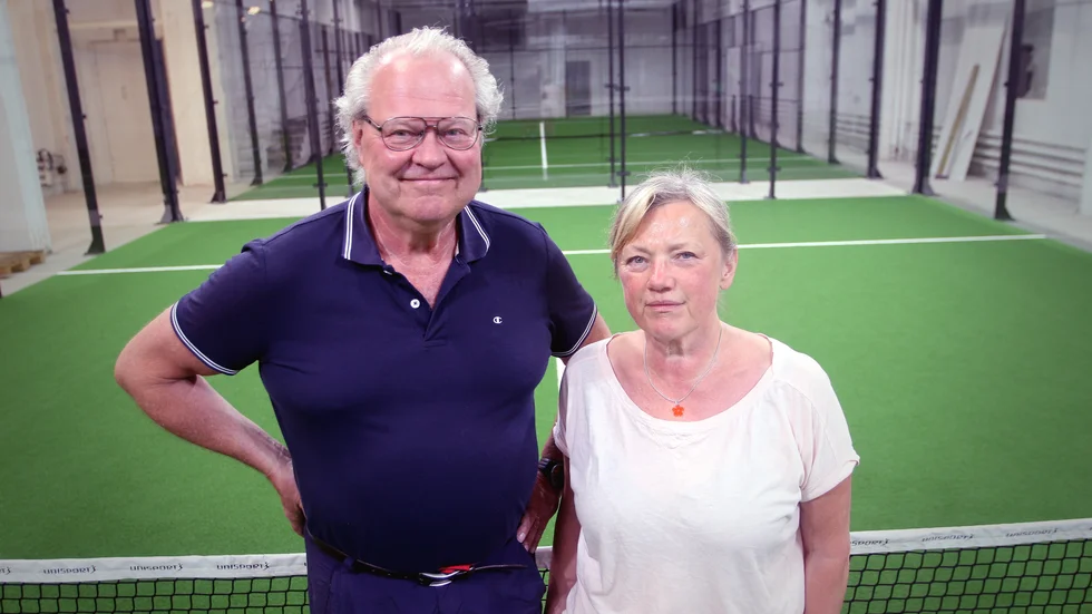 Claes Jürss är hoppfull om framtiden för padelhallen i Hälleforsnäs.
