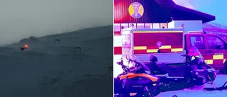 Lavin rasade i Abisko – tre söks av fjällräddare