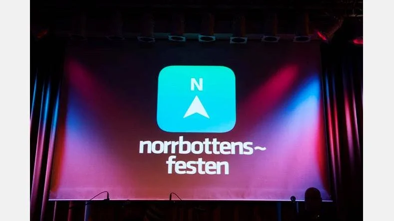 Logga. Norrbottensfesten har sin egen logga som lyser upp festkvällen.