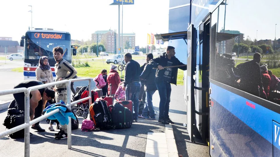 FLYKTINGSTRÖM. Ökad ström av flyktingar via gränspassageran i Tornedalen har observerats. (Arkivbild)