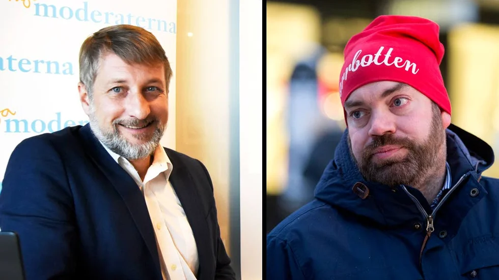 ALLIANSENS DÖD? Luleåmoderaten Krister Hammarbergh välkomnar partiledarens SD-utspel. Fredrik Lundh Sammeli, S, tror snarare att det blir blockpolitikens död.  "M går åt ett högerhåll som är skrämmande", säger Lundh Sammeli.