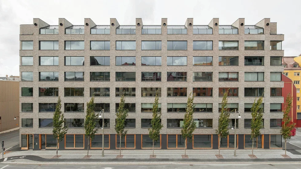 Det av Sveriges Arkitekter prisbelönta Merkurhuset Göteborg ritat av Bornstein Lyckefors Arkitekter.