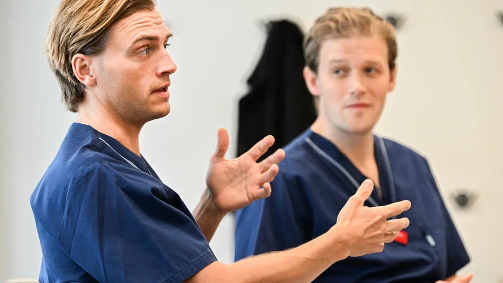 Mikael Kastengren och Henrik Bjärtun är läkare på Medoma som driver den virtuella vårdavdelningen vid S:t Görans sjukhus i Stockholm.