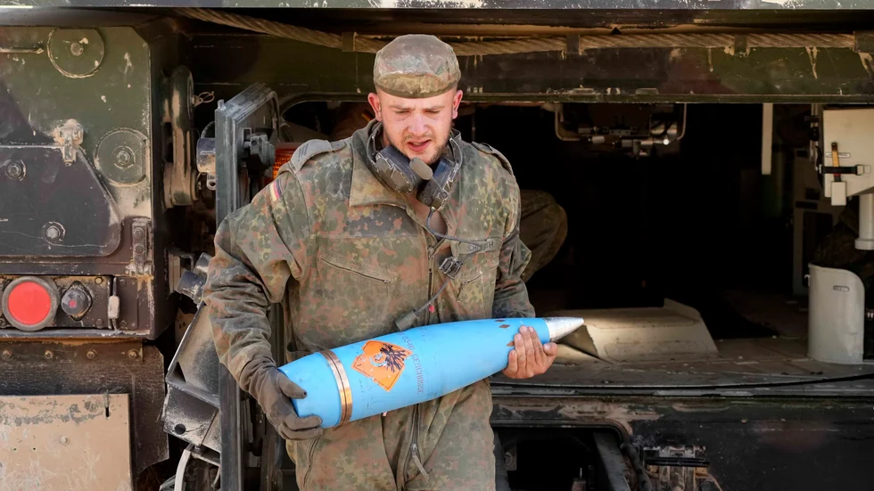 En soldat inom Tysklands försvarsmakt under en övning i tyska Grafenwöhr i juli.