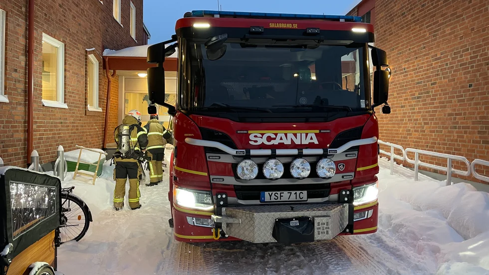 Det ska ha brunnit på en toalett på Engelska skolan.