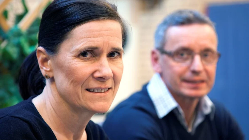 De ser ljuset i datatunneln, Jenny Gustavsson och Kent-Roger Svensson, it-samordnare för gymnasiet respektive grundskolan.