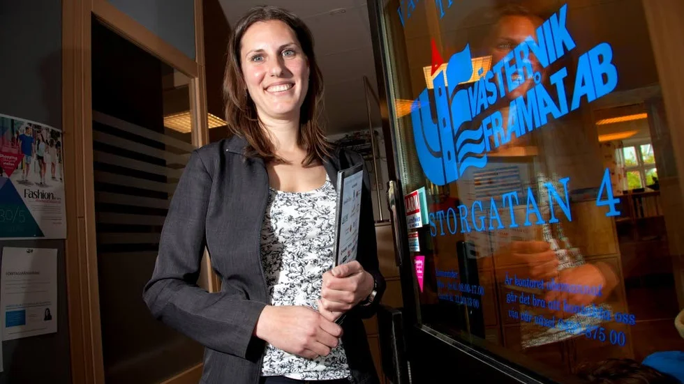 Västervik Framåt. Jeanette Köster skriver att projektet subventionerar tjänsterna med 50 procent.