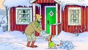 Vackra miljöer, sköna karaktärer. Men tyvärr är det lite för få scener som den här i "Tomtemaskinen".Foto: SF