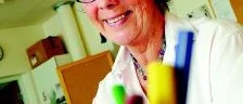 Hon gick 
till jobbet med glädje