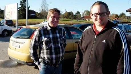 Ulf Lindholm och Patrik Wirengård i projektet Handelsplats Gamleby