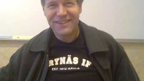 Mats Birgersson, lärare med något lurt på gång. foto: louise carlsson