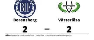 Borensberg tappade ledningen mot Västerlösa