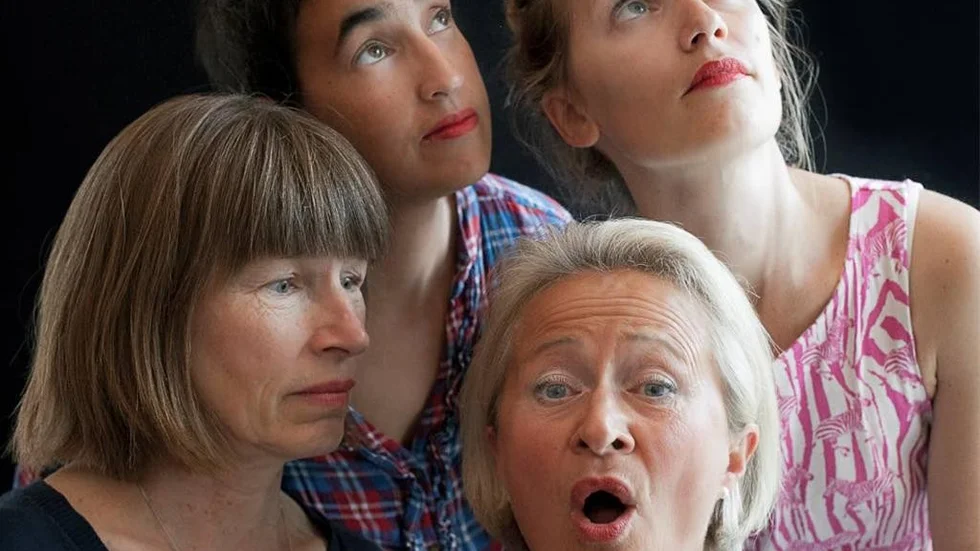 Ensemblen i uppsättningen av Villande mo består av skådespelerskan Mary Lou Ward, sopranen Lena Hoel samt musikerna Fia Janninge och Sara Jefta.