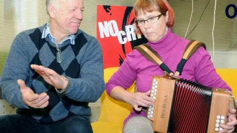 Sven Keskitalo och Hilkka Varvikko-Tarvainen ser fram emot ett gränslöst spelmannaskap i Haparanda och Torneå, Sverige och Finland.