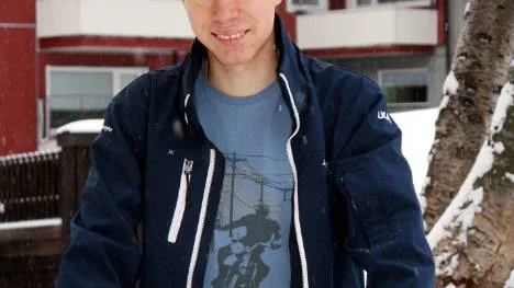 Mikael Hjerthén, 17, är en av två rymdgymnasieelever som nyligen har åkt till astronomi- olympiaden i Kina. Den andra är Helena Holma.FOTO: Alexander Linder