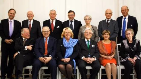 Margareta Winberg (längst t h på bilden) från Sumpan hamnade på fin ministermiddag.