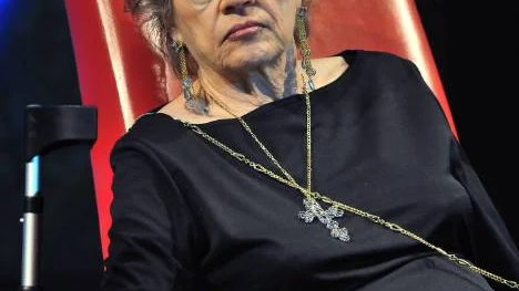 Skådespelerskan Anita Ekberg besökte på måndagen Sverige under ett pr-jippo.