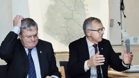 Landshövding Per-Ola Eriksson ställde in mötet med markägaren Östen Lundberg.  FOTO: Bengt-Åke Persson