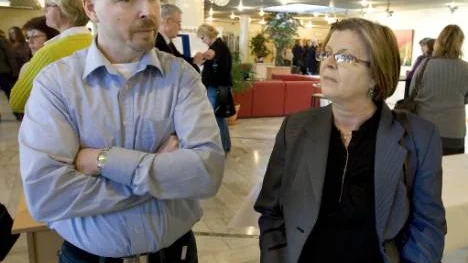 Mikael Norberg och Margareta Köjs från länsrätten känner igen bilden av att hot och våld har ökat på arbetsplatser.