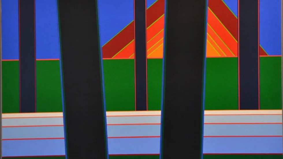 "Stechlin II", 2014, målning av Peter Freudenthal.
