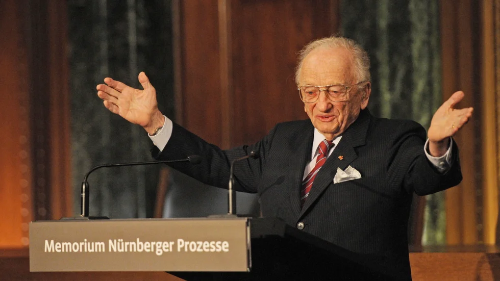 Ben Ferencz blev 103 år. 2010 deltog han vid öppnandet av en utställning om rättegångarna i Nürnberg. Arkivbild.