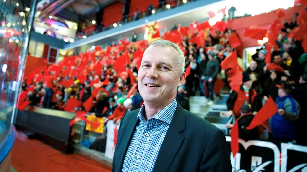 Ska prata framtid. Verkställande direktören Stefan Enbom är väldigt nöjd med sportchefens arbete.