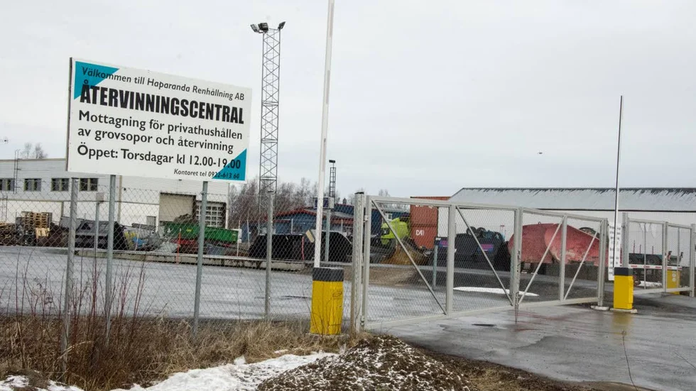 Stängd. Återvinningen har bara öppet på torsdagar.