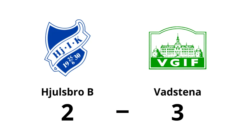 Hjulsbro IK B förlorade mot Vadstena GIF