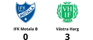 Förlust på hemmaplan för IFK Motala B mot Västra Harg