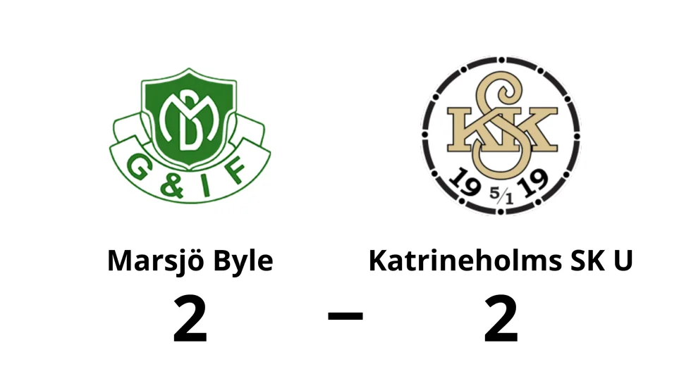 Marsjö-Byle GoIF spelade lika mot Katrineholms SK U