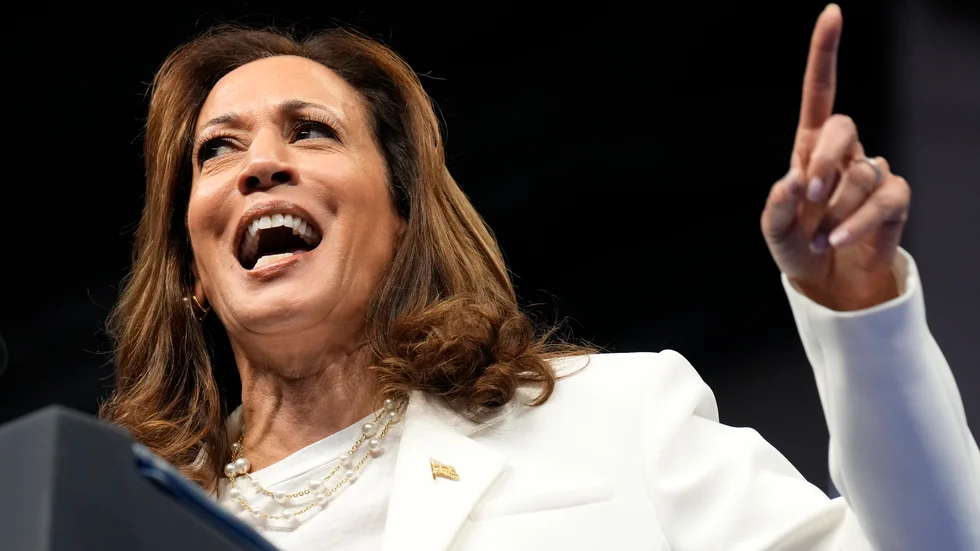 Kamala Harris på ett kampanjmöte i Savannah, Georgia, på torsdagen.
