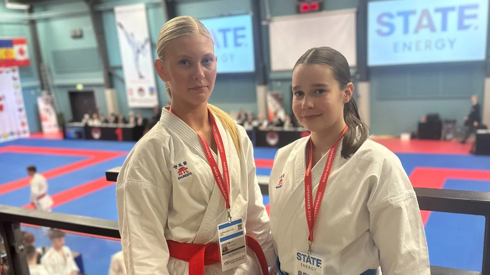Minou Vapper och Leila Karlsson från Karate Dojo tävlade i Köpenhamn under helgen som gick.